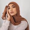 Doppelnaht Modal Hijab Weicher Hijab Leichter Schal Atmungsaktives Tuch Islamische Damen Hijab