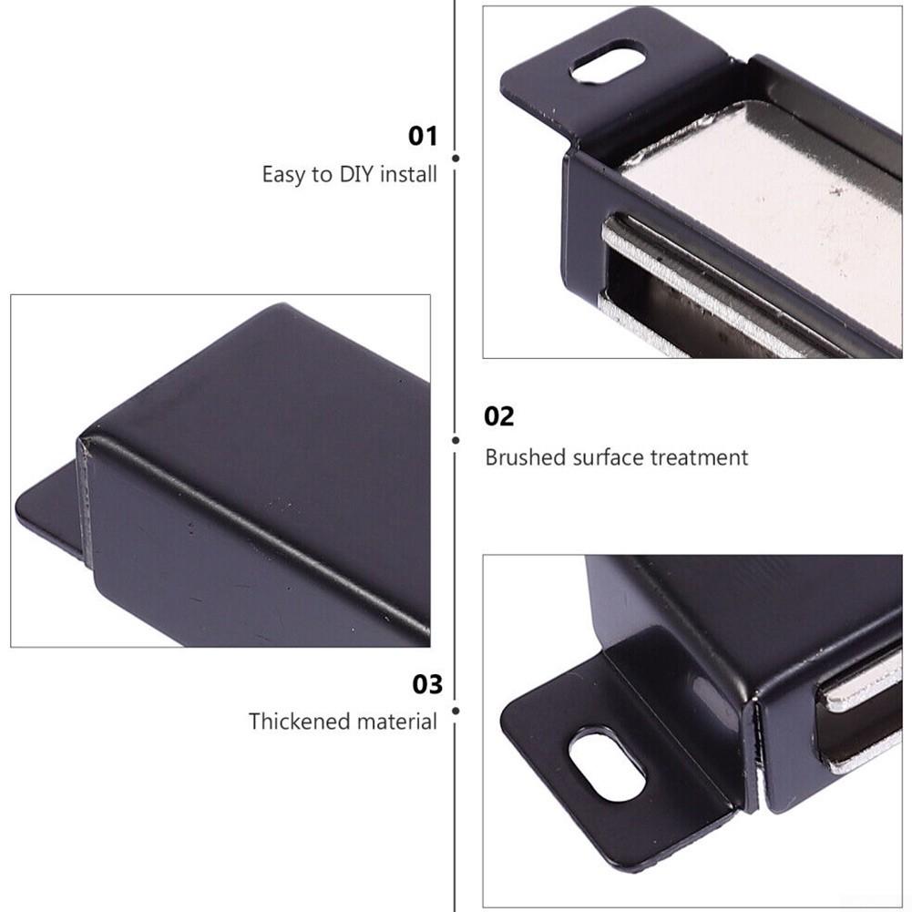 Prindere magnetică Încuietori negru pentru dulap, aspirație ușă