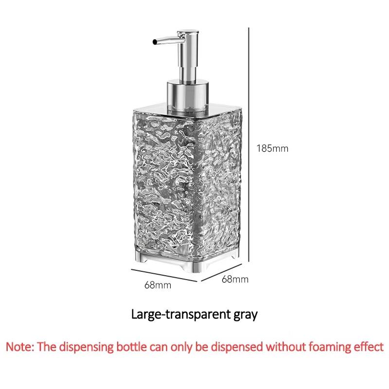 

Travel bottle hotel bathroom bath luxury light luxury shampoo shower gel hand soap foaming press bottle plastic bottle