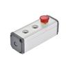 uxcell Push Button Switch Control Box, Switch Button Station Box, Aluminum, 3-Hole, 16mm, with PG7 Cable Gland