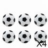 6x6 Pieces 28 Mm Foosball Ball Standard Size Black and White Table Soccer Material