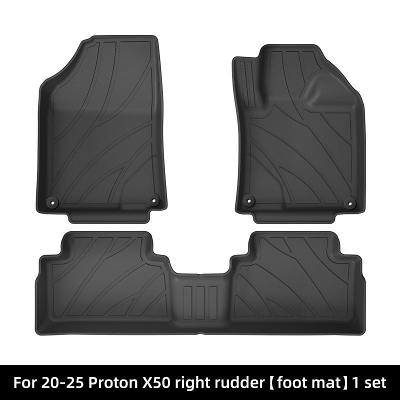 Proton X50 RHD Floor & Trunk Mats (2020-2025 Models, TPE Material)