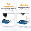 G2000 10.1 Inch 1080P FHD Digital Microscope 2000X Magnification 12MP LCD Display with PC View for Inspection Soldering Adults