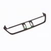 For Toy Ota RAV4   Silver  Carbon Fiber Style Interior Middle Center Console Air Condition Vent Outlet Cover Trim