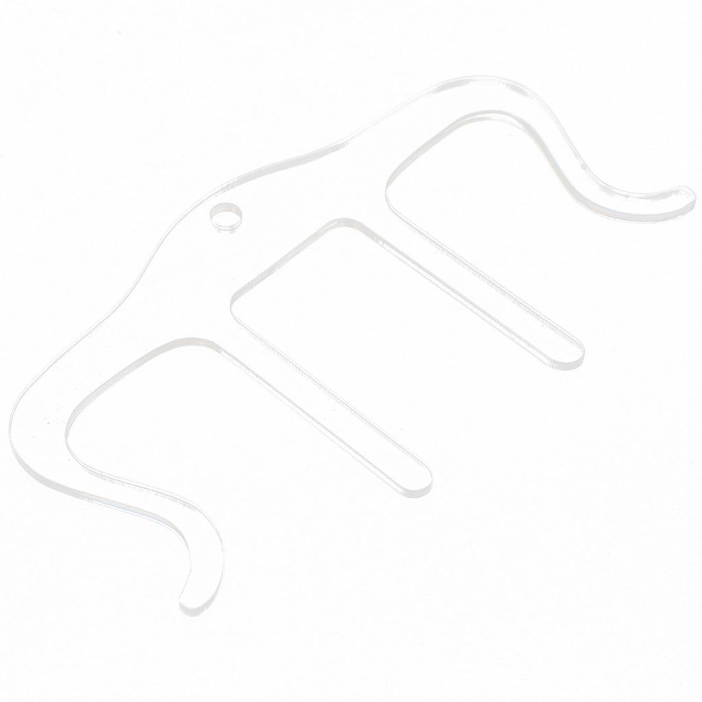 Music Book Clip Stand Page Holder M Shape Plastic Instrument Accessories for PianoTransparent