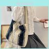 New Korean Plush Tote Bag Large Capacity Shoulder Bag In Colorful Checkered Design