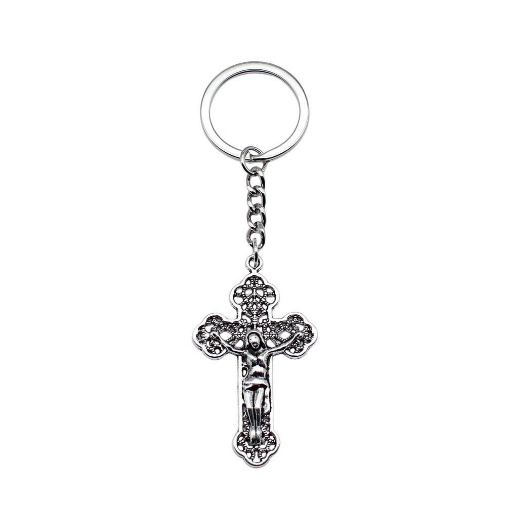 Portachiavi con Ciondolo Croce Ankh Amuleto Egiziano Portachiavi Anello 28mm