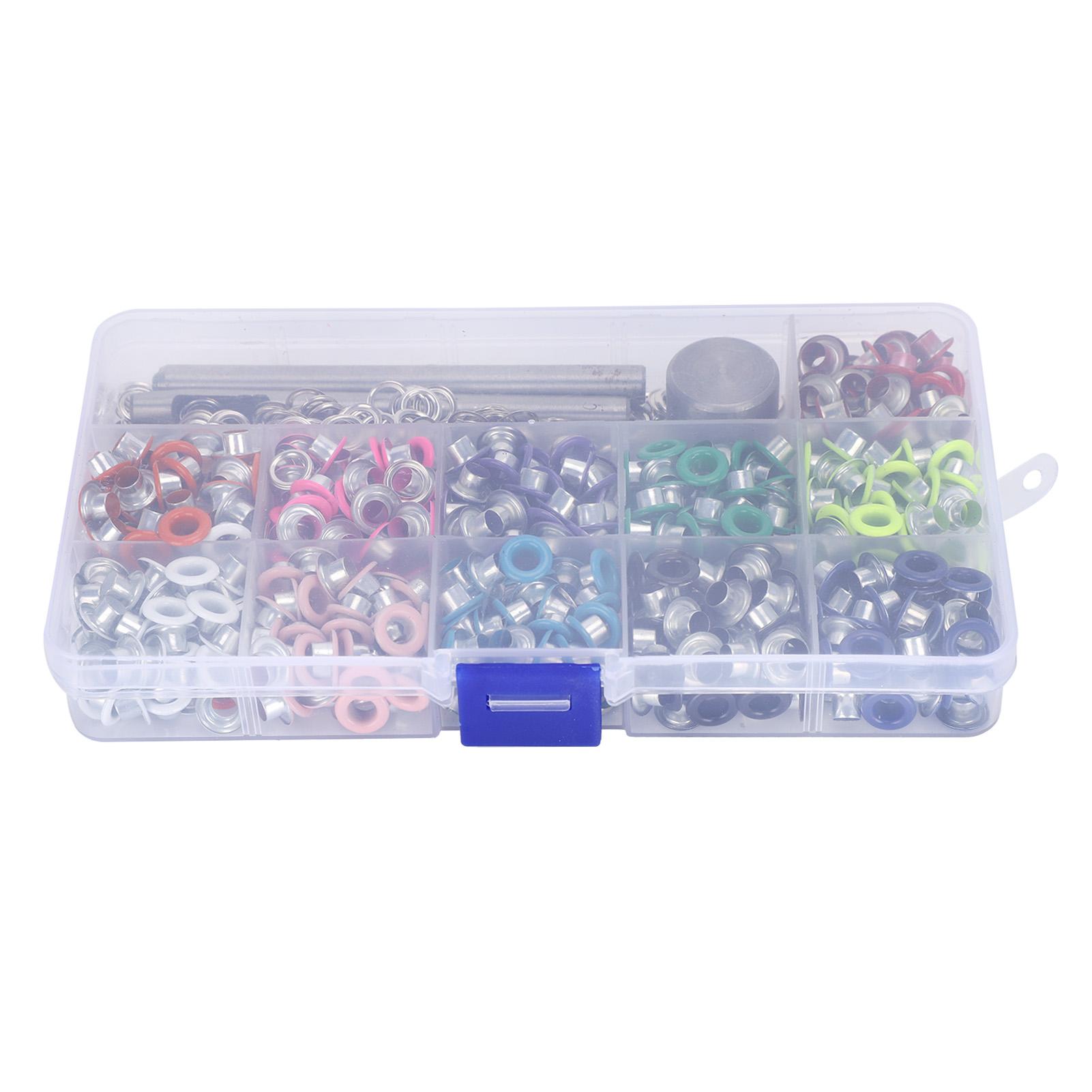 

Набор люверсов, набор люверсов, многоцветный набор полых заклепок, сделай сам, проект, ремесло, металлический инструмент KQ201