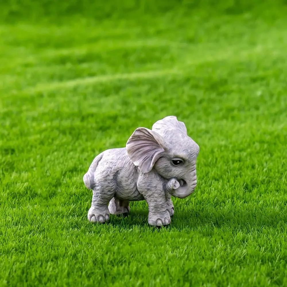 Toy Multicolor Mini Elephant Figurines Cartoon Resin Miniature Elephant Home Decorations DIY Accessories Desktop Knickknacks