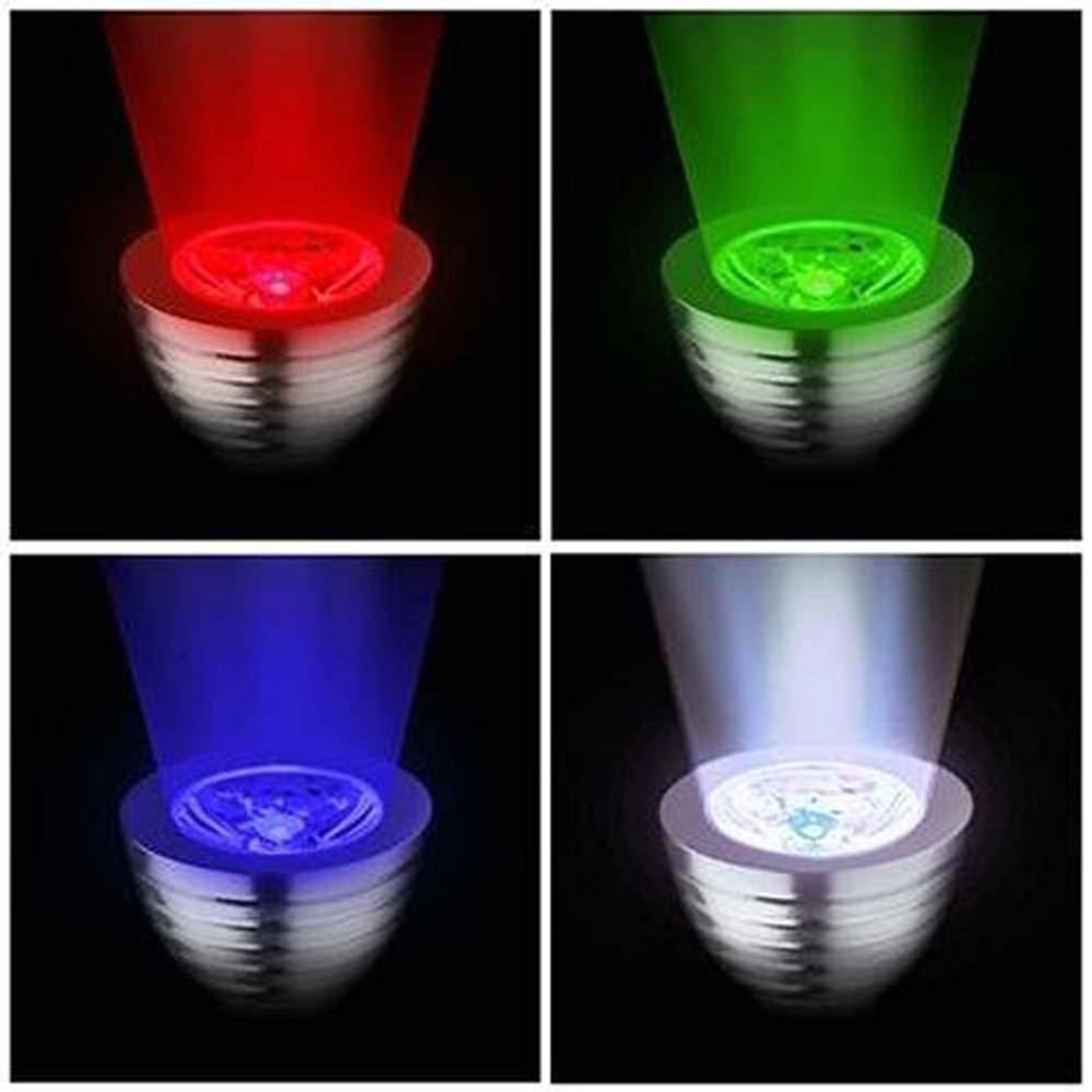 E27 15W Dimmable RGB LED Light Color Changing Bulb 24 Key Remote