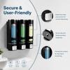 White Black Shampoo Dispenser Plastic Body Wash Dispenser Convenient Soap Dispenser  Home Hotel
