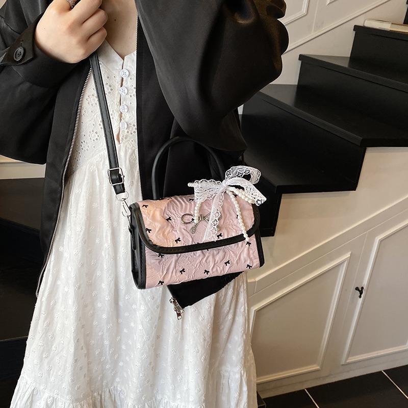 Bag Women's Summer New Bow Handbag Fashion Underarm Versatile One Shoulder Crossbody Bag