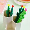 10pcs 0.5mm Soft Glue-shaped Ball Cactus Neutral Pen Plant Shape Creative Sign Pen Stationery Office Supplies