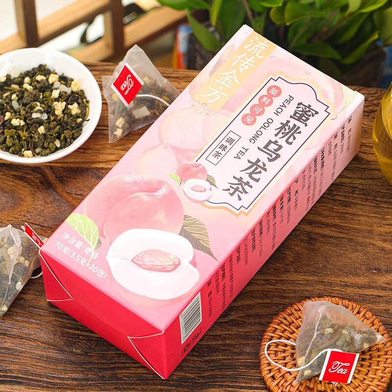Jin Fang Honey Peach Oolong Tea 200g Triangle Bag Apple Fruit Tea Herbal Blend