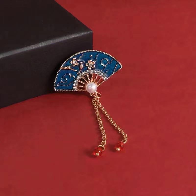 Butterfly Brooch Women'S High-End Sense Niche High-End Pin Temperament Fixed Clothes Suit Pearl Jewelry