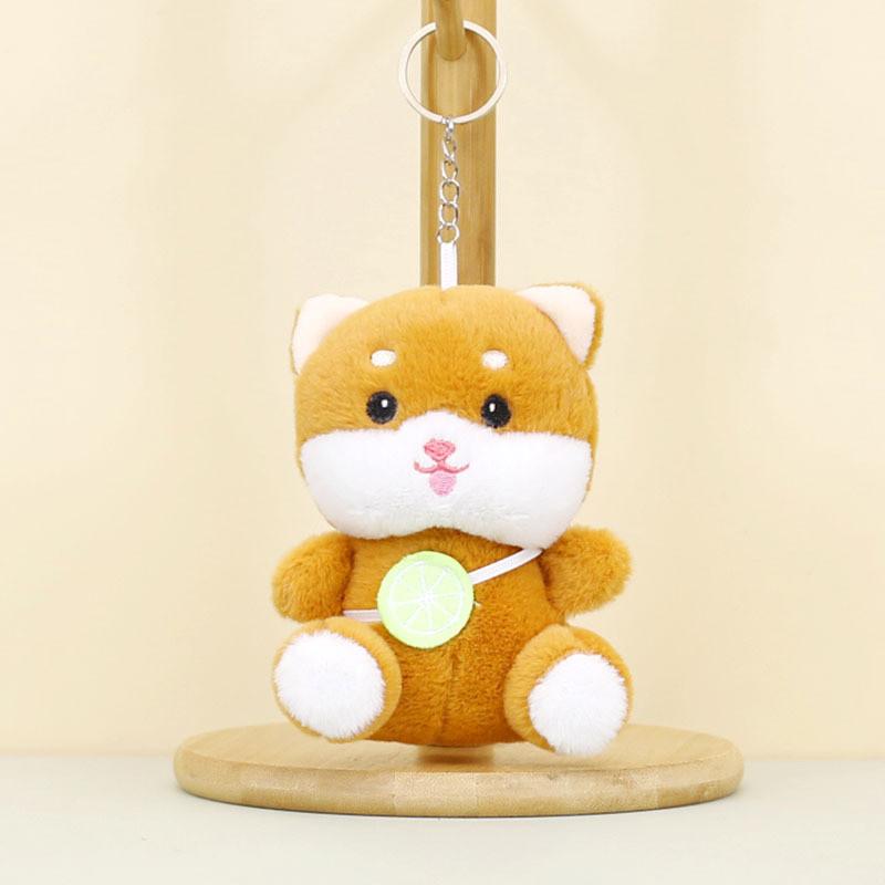 Adorable Plush Dog Keychain Cute Animal Stuffed Toy For Couples And Bags