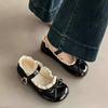 Casual lace bow single shoes women's 2025 summer new Mary Jane small leather shoes flat cute versatile single shoes