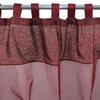 Red Faux Silk Tab Top Curtain 110x250