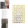Elegant Nail Art Stickers Featuring Old English Alphabet For Stunning Nail Decoration