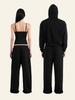 Deoineoseu Wide Leg Sweatpants (Black)