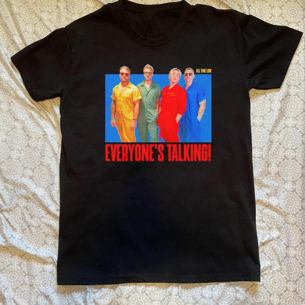 

NEW All Time Low Everyone#039s Talking Black T Shirt All Size S5XL KK517 Unisex T-Shirt L