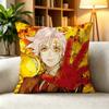 D-D.Gray-man Dark Shonen Anime  Square Double-Sided printed Pillow Case Bedroom Bedside Pillow Sofa Cushion Cover