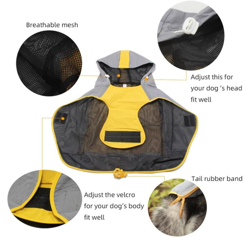 Pet it Outdoor Dog Jacket Waterproof Raincoat Large Dog Golden Retriever Clothing