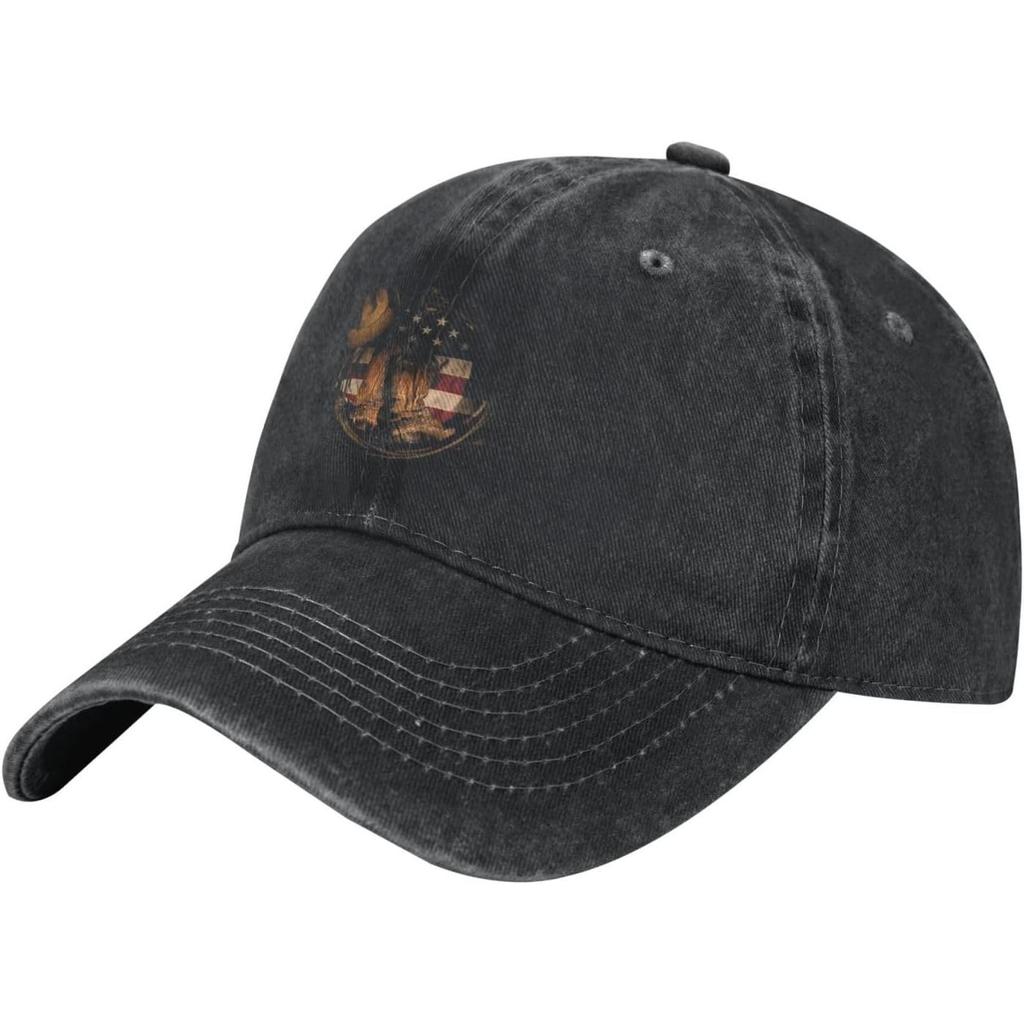 Cowboy Boots Graphic Washed Baseball Cap Cotton Casual Golf Hat for Unisex