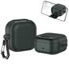 Leather Earphone Case Lychee Grain with Phone Stand Earbuds Cover Full Cover Shell Shockproof for Samsung Galaxy Buds4/4pro