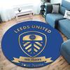 Leeds United Custom Name Round Area Rug,Carpet Rug for Living Room Bedroom Sofa Playroom Decor,Non-slip Floor Mat