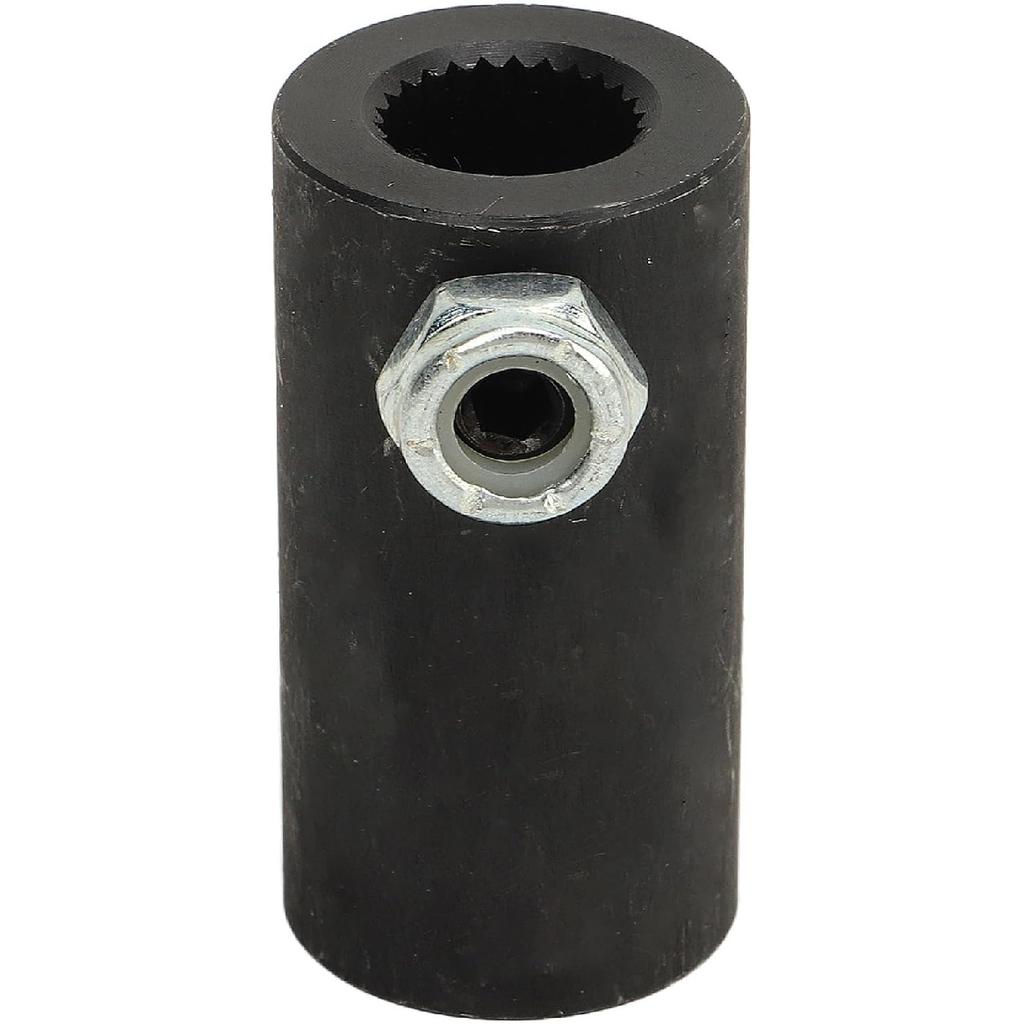 Black Steering Joints 9/16" - 26 Spline To 3/4" Dd U Joint Shaft, 9/16 26 Spline To 3/4 Round Coupling, High Strength Responsive Steering Shaft