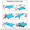Ultralight Camp Tent Waterproof Camping Tarp Shelter Portable Hammock Rain Fly Sunshade for Outdoor Hiking
