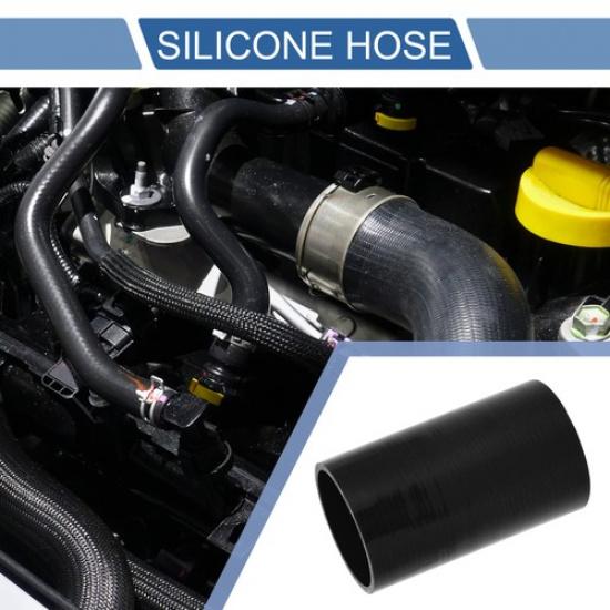 1 Pcs 68mm 268  ID 127mm 5  Length 0 Degrees Black Car Silicone Hose