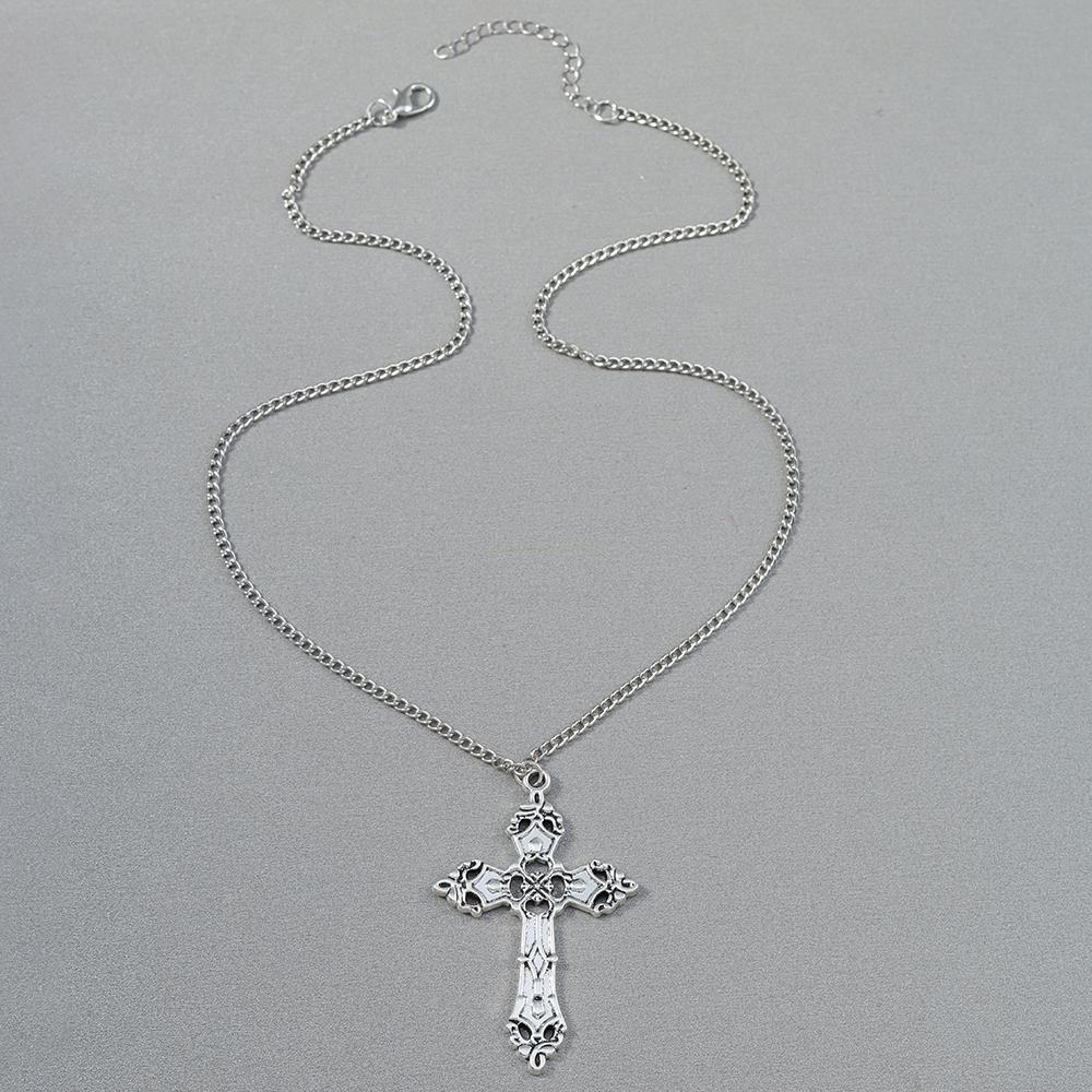 Retro Kreuzanhänger Halsketten für Damen Herren Gothic Steampunk Totenkopf Halskette Kette Hip Hop Schmuck Geschenke