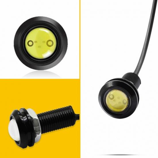 10Pcs Motorcycle Super Bright Driving Light DRL Eagle Eye LED Headlight Fog Lamp