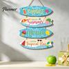 Handgefertigtes Holzbrett Inspirierendes Hängeschild, Sommer Surfen Kinder Positives Zitat Wandplakette, Café Innendekoration Bauernhaus Schnurschild für