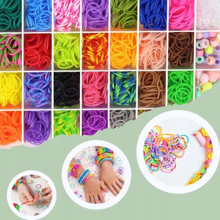 Mega Zestaw Gumki Do Robienia Bransoletek Xxl W Kuferku Duży Na Prezent Diy