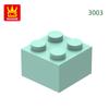 Non-Toxic 77Pcs/Lot 3003 2X2 High 4-Hole Building Blocks Moc Color Parts Compatible With Bricks Diy Children Toy Assembly Gift Box