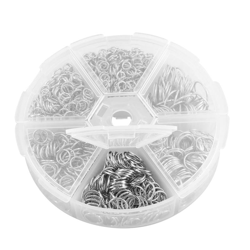 2025 Trend 1390Pcs O Ring Connectors Metal Open Jump Rings Set Metal Jump Rings For Jewelry Making Connectors
