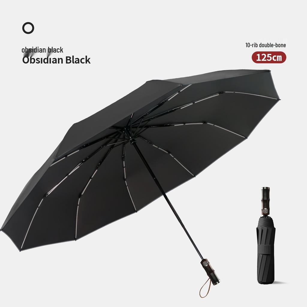 Extra Großer Automatischer Winddichter Doppelrippen-Sonnenschirm für Herren - Duale Nutzung und Zwei-Personen-Kapazität