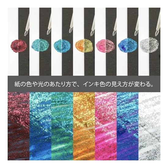 Pentel Ballpoint Pen Dual Metallic Original + Fantasy Set, 14 Colors K110-D14ST