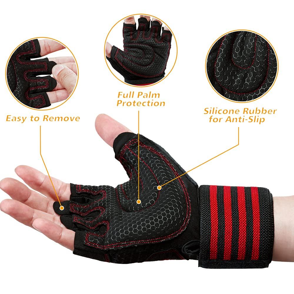Training Gloves, Muscle Training, Sports, Weight Lifting, Cushion Pad, Wrist