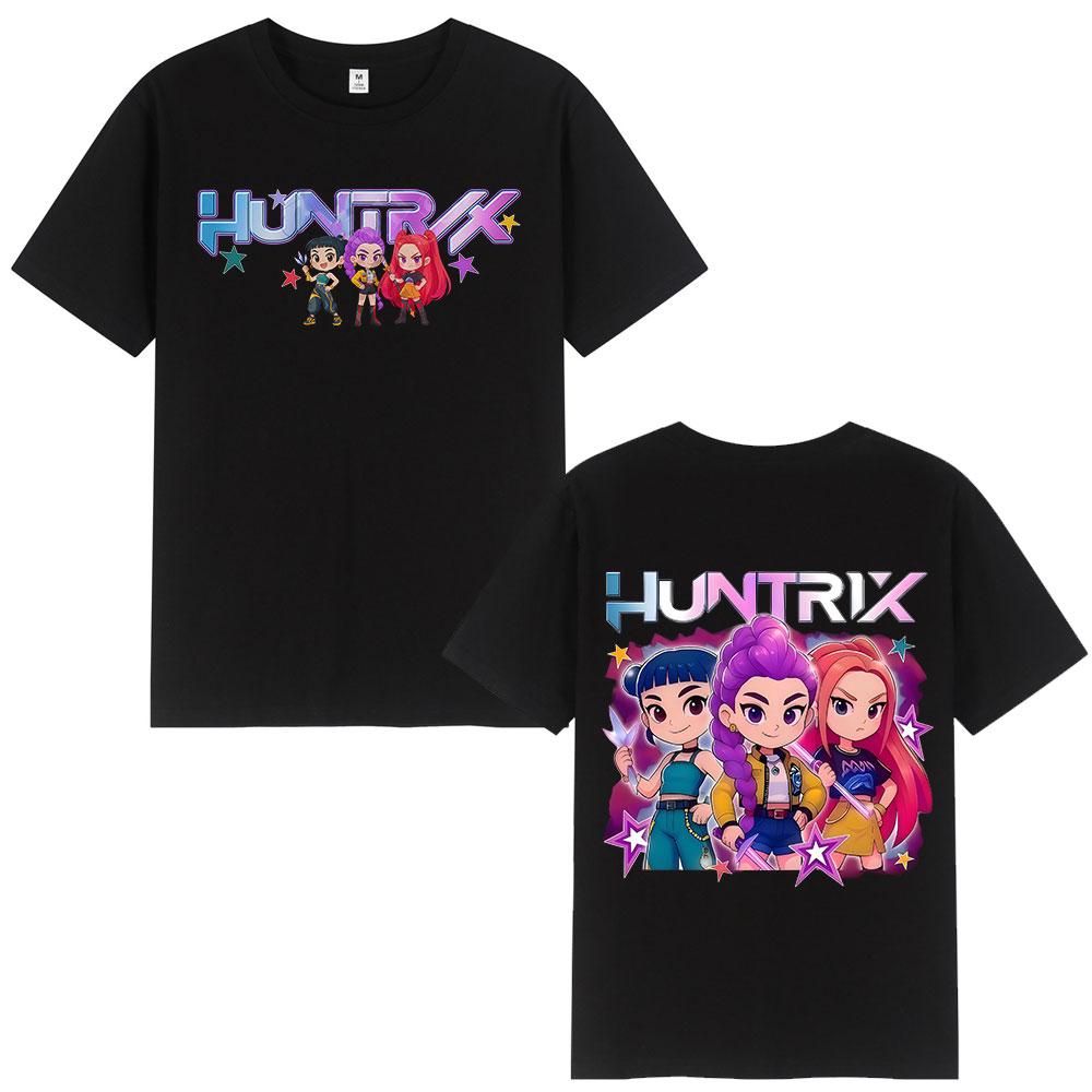 2025-26 Summer Hot-selling New Animation KPop Devil Hunter T-shirt, Rumi Mira Zoey Graphic T-shirt Oversized Casual T-shirt