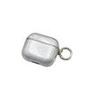 Glitter transparent anti-drop Bluetooth headset case for Apple AirPods 1 /1/1 generation simple round buckle protective cover