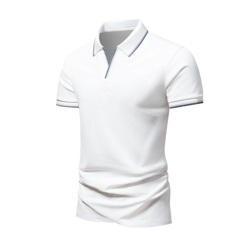 Evropská a americká pánská top polokošile Tričko s krátkým rukávem Pánská letní košile s klopou Spodní košile s polovičním rukávem