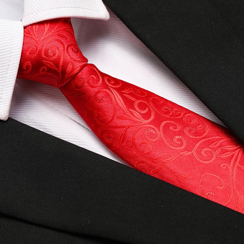Men'S Formal Wedding Business Tie 8Cm Groom Wedding Banquet Burgundy Tie Hand Zipper Men And Women