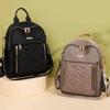 Multi-functional Solid Color Shoulder Bag Oxford Cloth Retro Backpack Simple Luxury Backpack  Lady