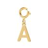 spring buckle Letter Charms Pendant initial charms pendant for Women Necklace earring Zircon keychain DIY accessories Wholesale