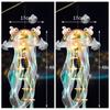 Jellyfish Lantern Mid Autumn Lantern Festival Handheld Bunny Lantern Finshed Lampions Outdoor Chinese Lantern Garden Yard Decor