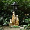 JYL TS/113,Outdoor Creative Meerkat Solar Light Figurine Resin Garden Animal Sculpture Home Decor Lamp